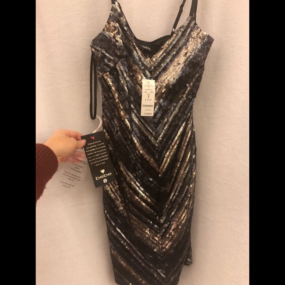 NWT! Bebe sequin Dress